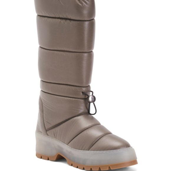 NWT AQUATALIA graphite Made In Italy Arlo Recycled Nylon Storm Boots 2465tn - Picture 1 of 2